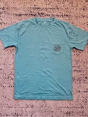 Cotton Heritage Playa Bowls 100% Cotton Pocket T-shirt MED/Mint Green